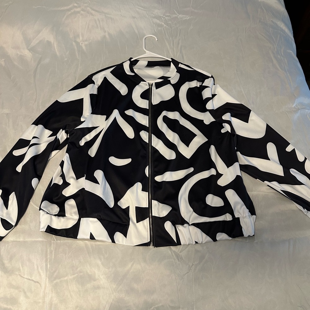 Monochrome Graphic Jacket 2XL